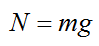 normal force for bike on flat surface