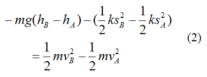 Total work done on particle for conservation of energy 2