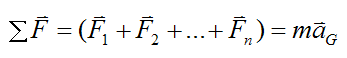 Newtons second law for a rigid body in equilibrium