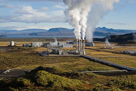 geothermal power generating station picture