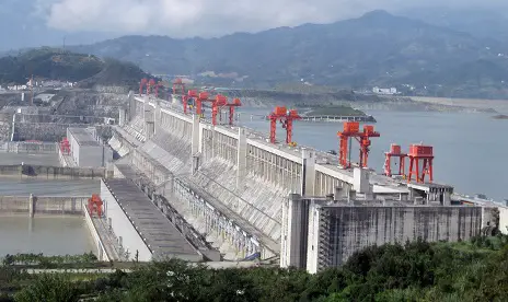 3 gorges dam hydro generating station picture