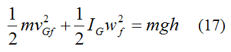 Conservation of energy for ball reaching top of bump in impulse and momentum problem 2