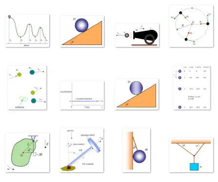thumbnail view of kinematics and dynamics diagrams 1