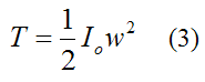 Kinetic energy equation for a rigid body experiencing planar motion about fixed point O