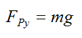 specific force equation in y-direction for billiard ball 2