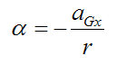 angular acceleration for billiard ball