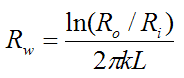 thermal r value for cylinder