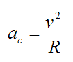 centripetal acceleration experienced by the riders on a roller coaster going around a loop