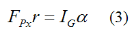 Moment equation for rigid cylinder rolling on rigid surface without slipping 2