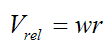 General equation for relative vel of point P with respect to point O for rolling with possible slip