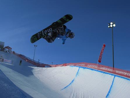 snowboarder on half pipe 2